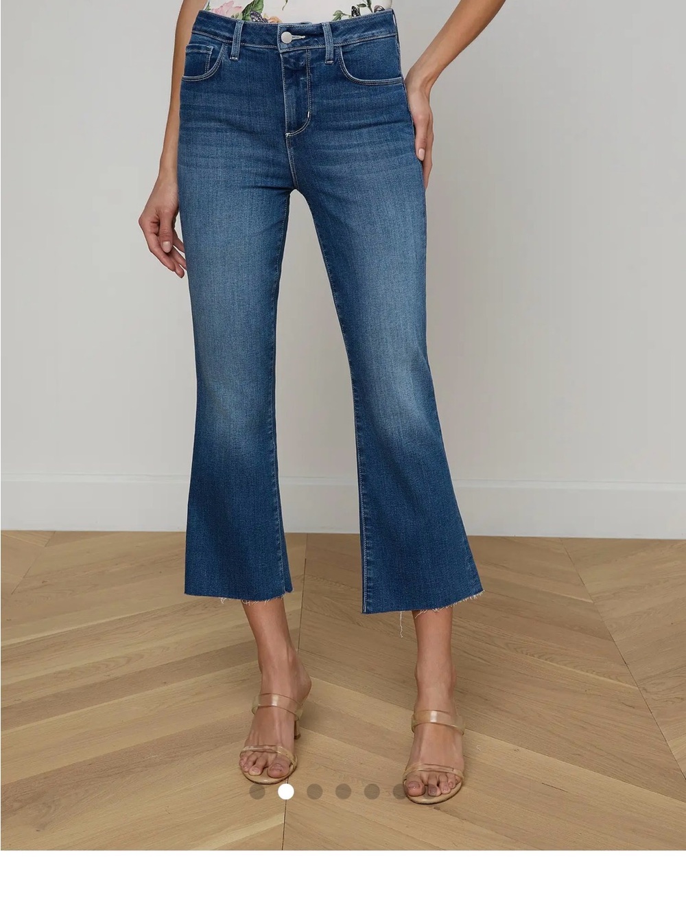 L'AGENCE Kendra Cropped Flare Jean SZ 30